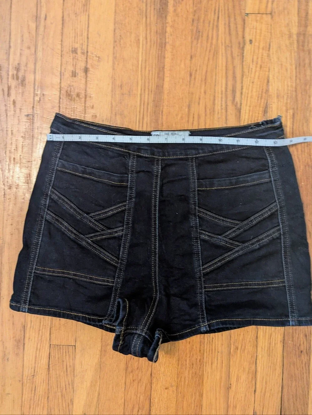 Free People Rader Love High-waisted jean Shorts Dark wash Size 28